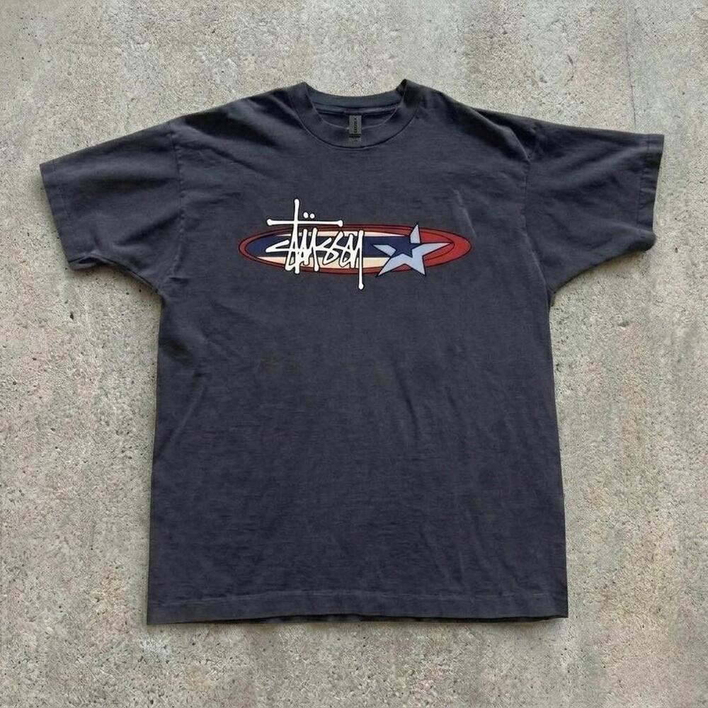 Stussy Black Graphic Tee